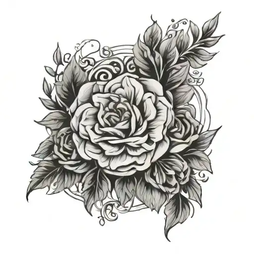 Floral Wreath And I Feel A Power So Divine In The Middle