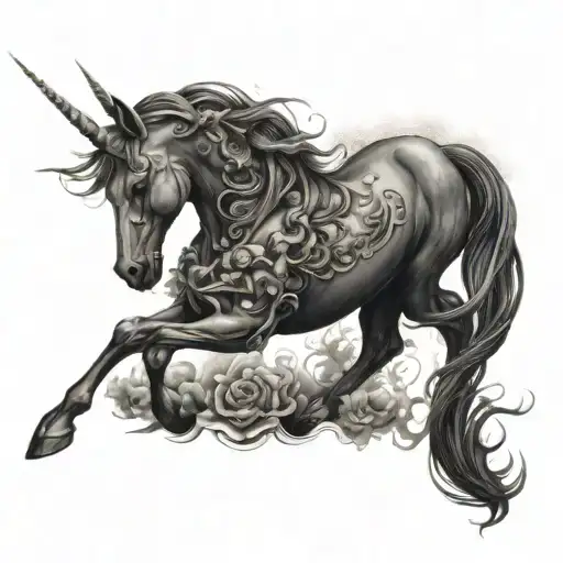 Dark Unicorn Full Body