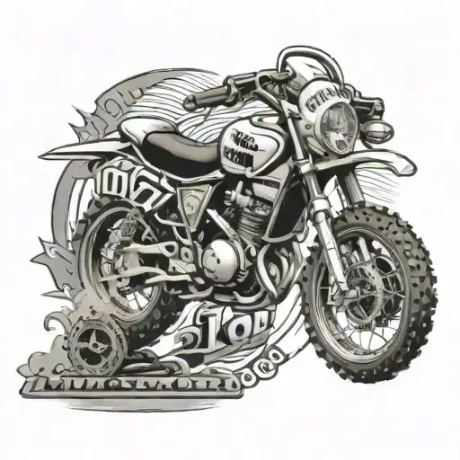 Motocross Clock First Name Lou