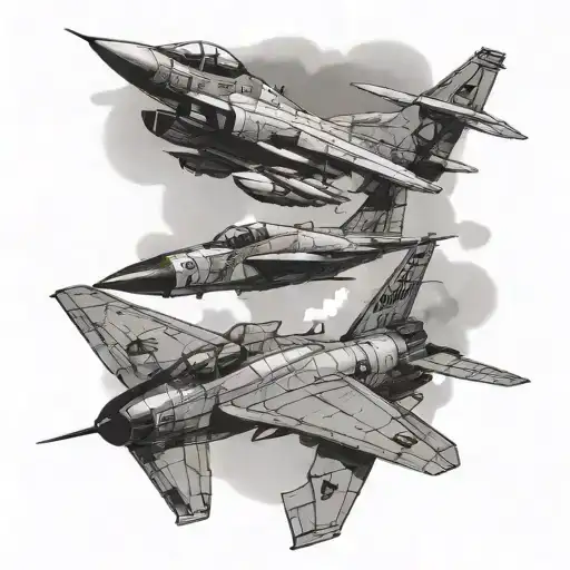 Four Jet Fighters I Want To Tattoo On My Forearm With The Date 2005-2021