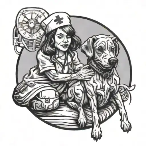 Dog And Nurse