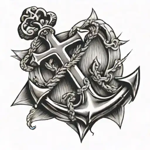 Cross And Anchor