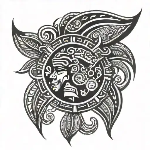 Belize Tribal Tattoo With East Indian Influence
