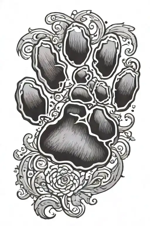 Dog Paw Print