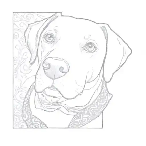 A Dog Wearing Bandana