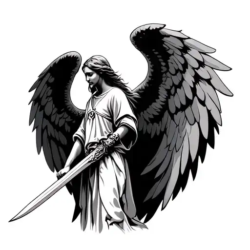 Guardian Angel With Sword