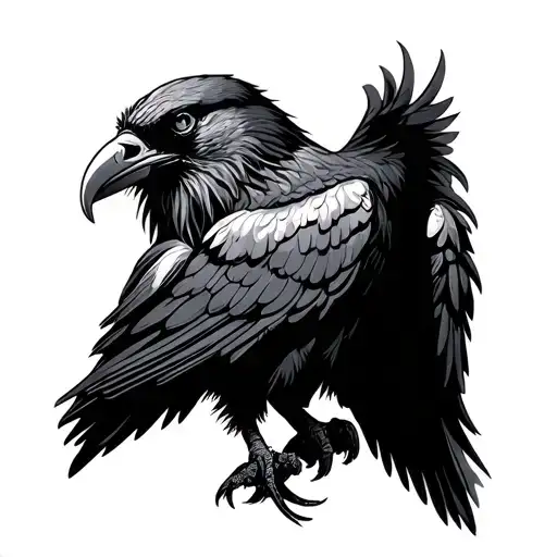 Celtic Raven Mountain Compas