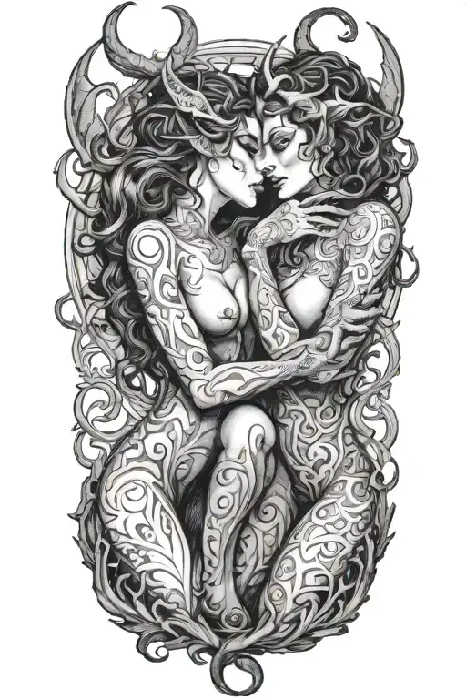 Two Succubi Making Out