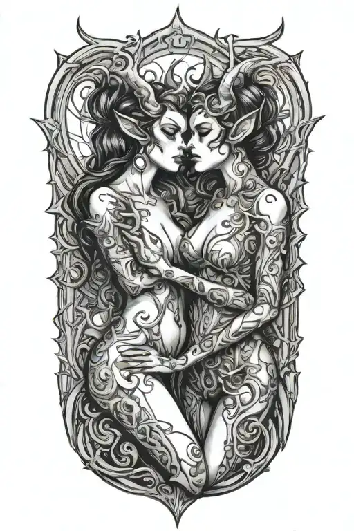 Two Succubi Making Out