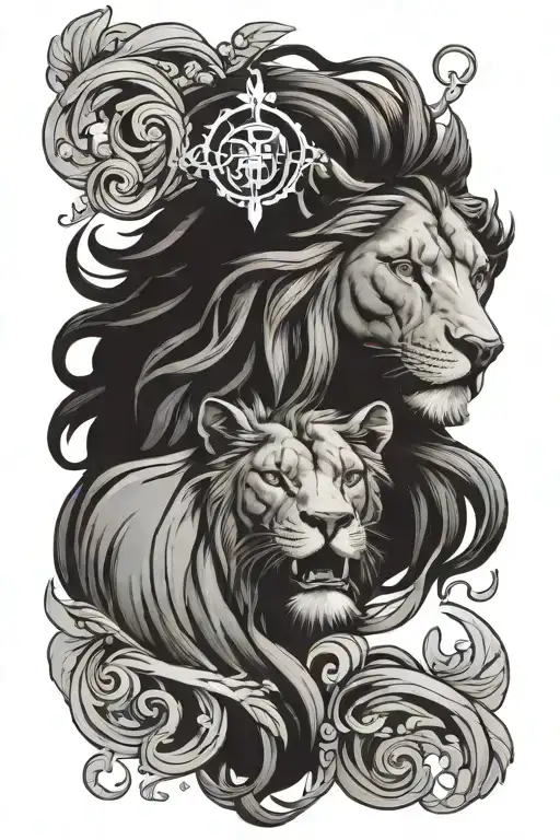 Athena Lion Surrounded