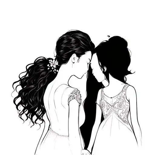 Brother Amd Sister Holding Hands