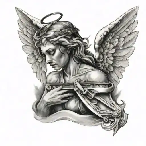 Angel With Band On Face