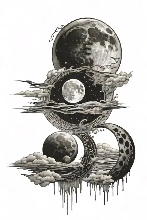 Phases Of The Moon With Ocean Accepts