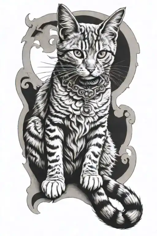 Realistic Guardian Cat Sitting