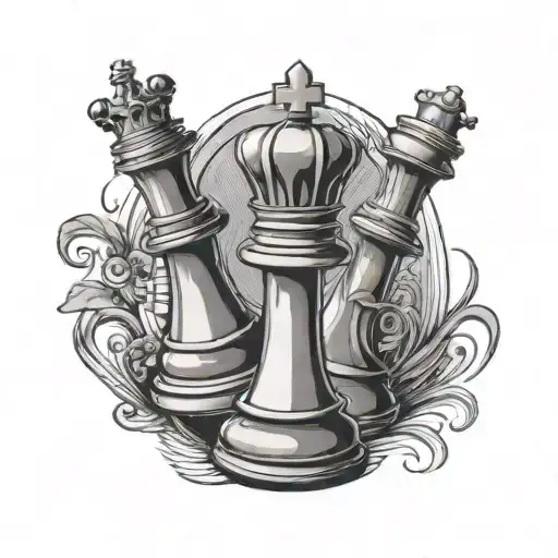 One King Chess Piece