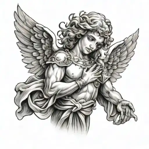 Angel God Holding