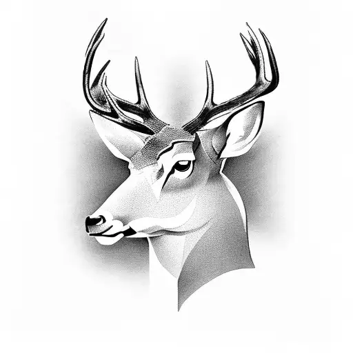 Create A Chess-inspired Tattoo Featuring A Deer