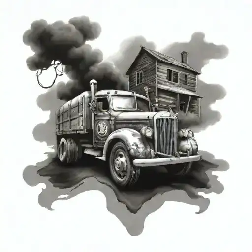 Trucks And Old Country