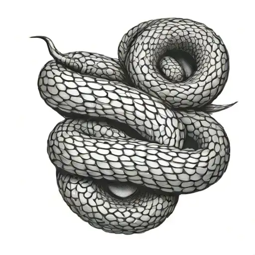 Detailed Snake Stretched