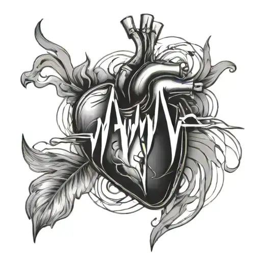 Navjot Written As Heart Beat Line