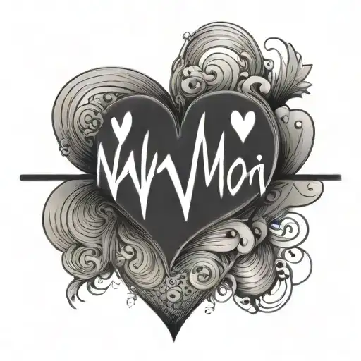 Navjot Written In Heart Beat Line