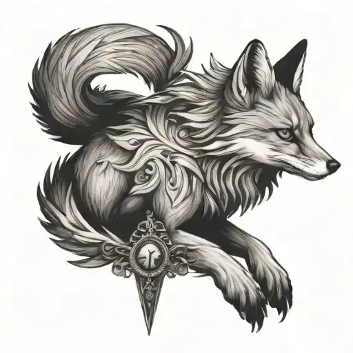 A Fox With The Scales Of Justice