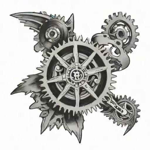 Mountaon Bike Gears In Compass