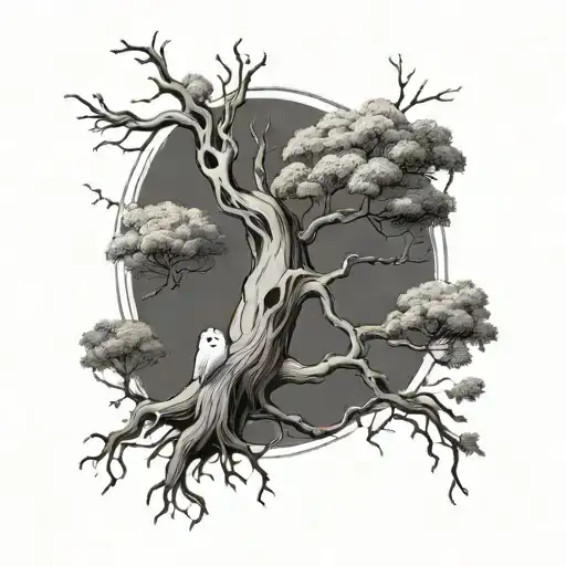 Ghost In A Tree Fine Line