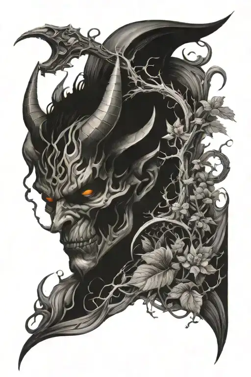 Demons And Nature Scene