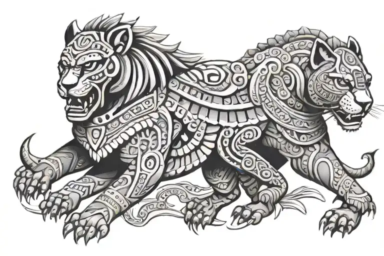 Aztec Jaguar Warrior