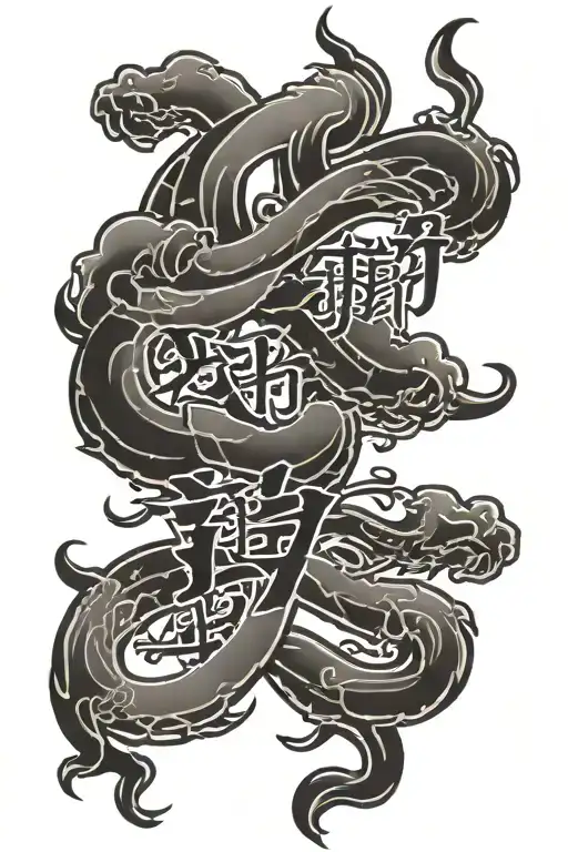 Japones Chinese Caligraphy In Forearm