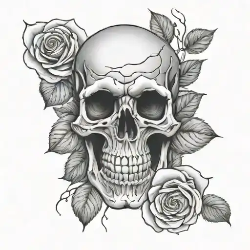 Skull And Roses