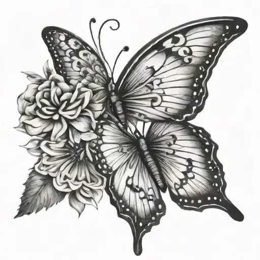 Meaningful Butterfly Tatto Idea