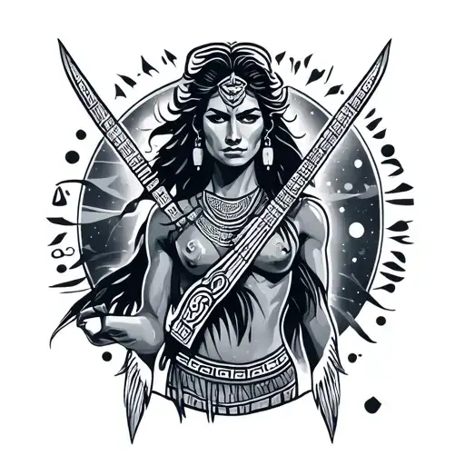 Sagittarius Polynesian Band With Space