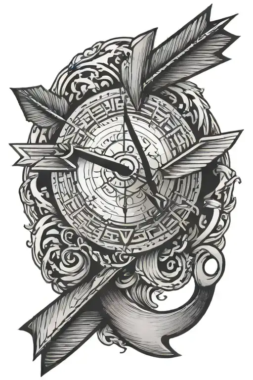 Arrow Point Gps And Initial To And T