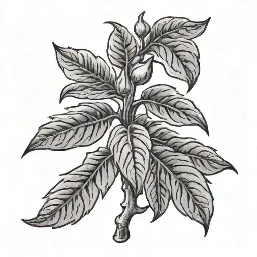 Small Pepper Plant Growing