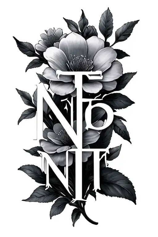 The Word Intent With Flowers Behind It