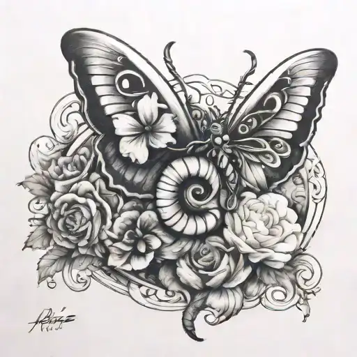 Aries And Butterfly