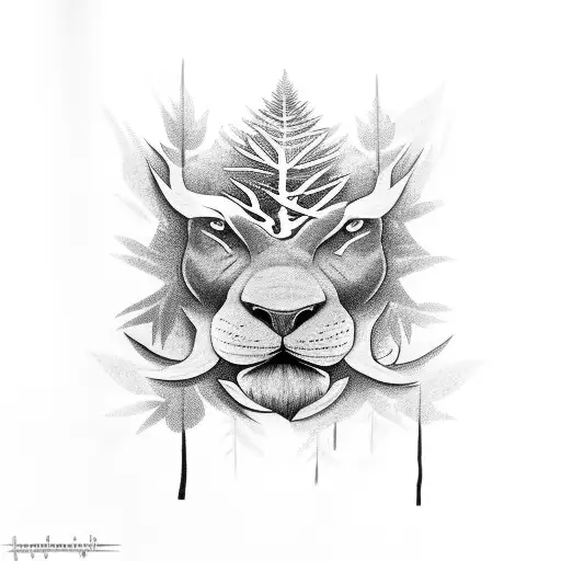 Jungle Themed With Tree On Chest