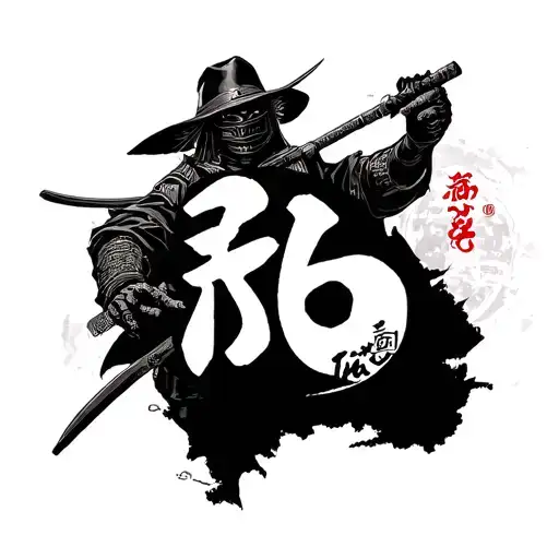 36 Chambers With The Wu Tang Sign And A Samurai