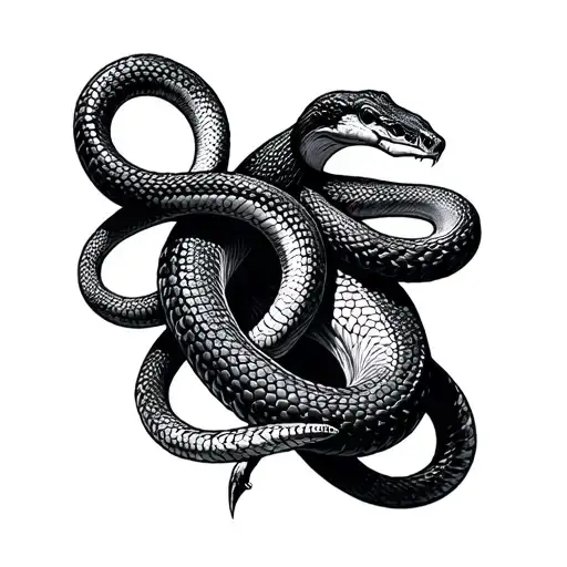 Snake And Hunting Trap