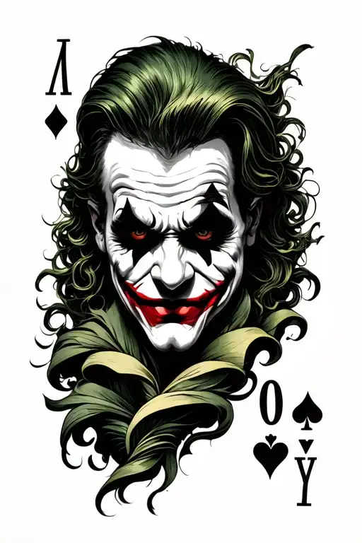 Joker And Cards Spine