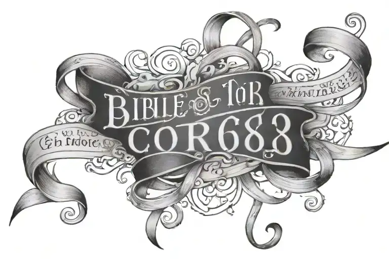Bible Verse 1 Cor 16 13-14 In A Ribbon Intertwined