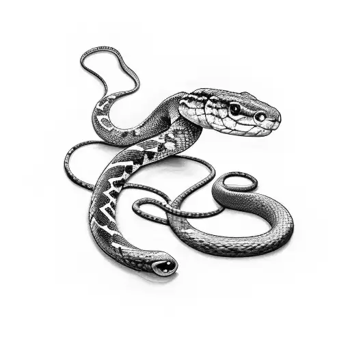 The Name James With A Snake Wrapped Around It