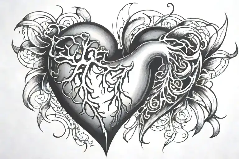 Broken Heart Surrounded