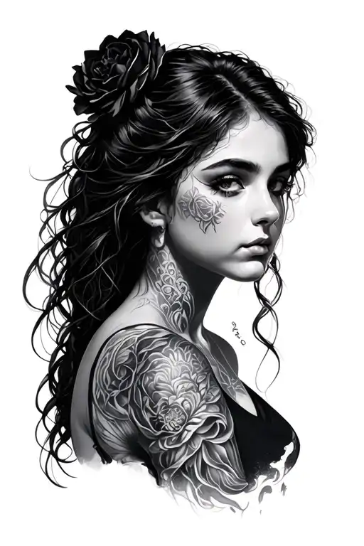 Girl March Pain Loss Stronger