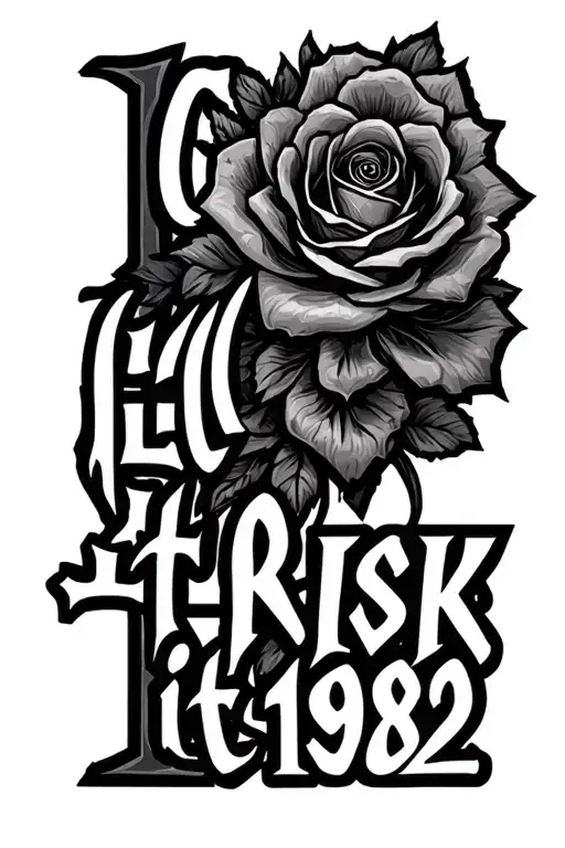 My Mother's Keeper For Her I'll Risk It All With 10-6-1982 In Roman Numerals In Words