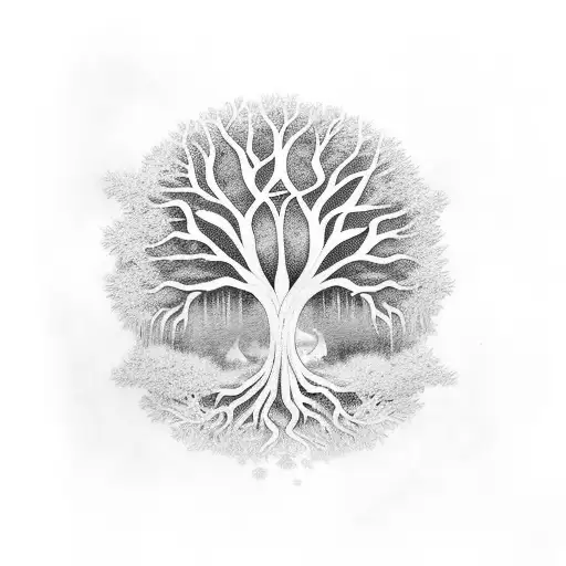 Tree Of Life With Anime Elements