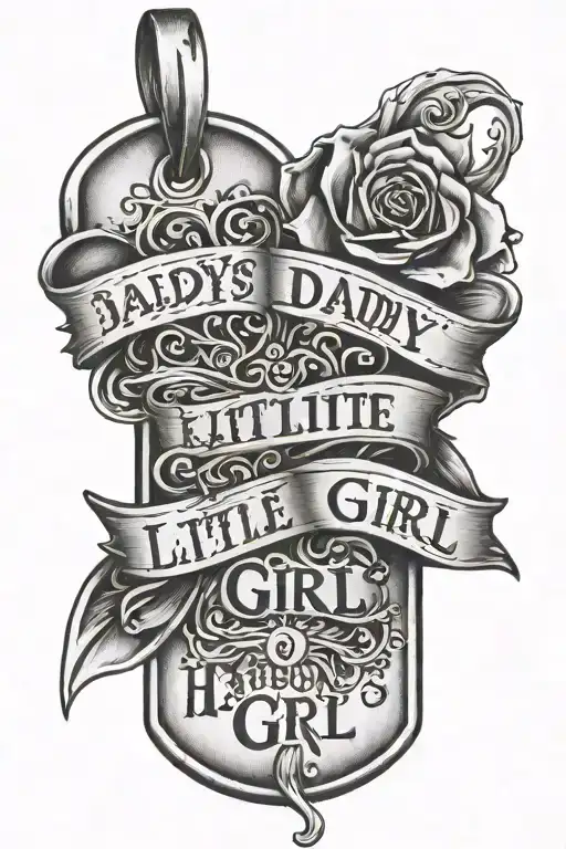 Mariens Dog Tags Saying Daddy's Little Girl