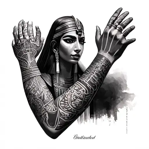 Egyptian Arm Sleeve Featuring